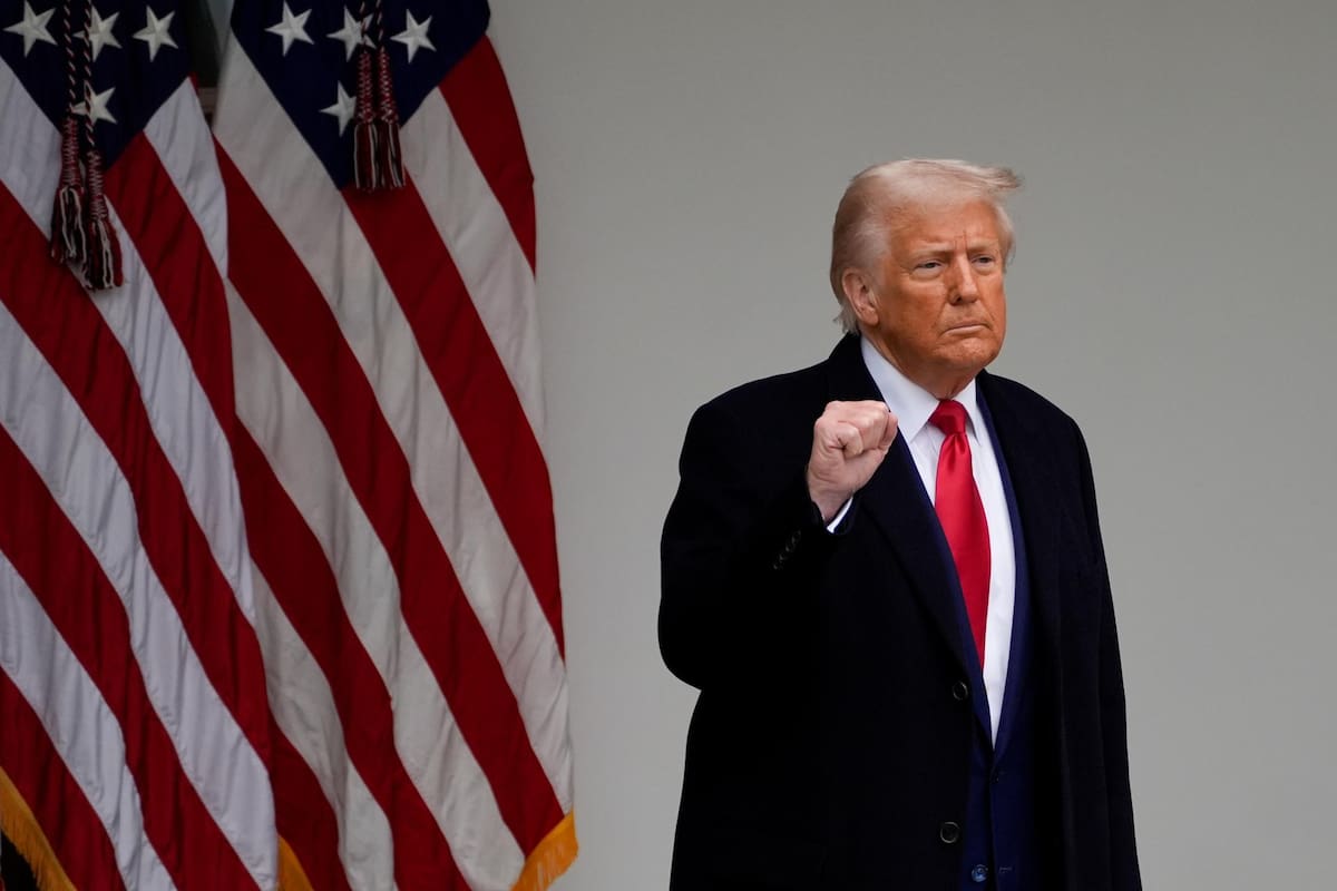 El presidente de EU, Donald Trump, durante el anuncio de aranceles en el Jardín de las Rosas de la Casa Blanca en Washington, D.C. | Crédito: EFE/EPA/KENT NISHIMURA / POOL