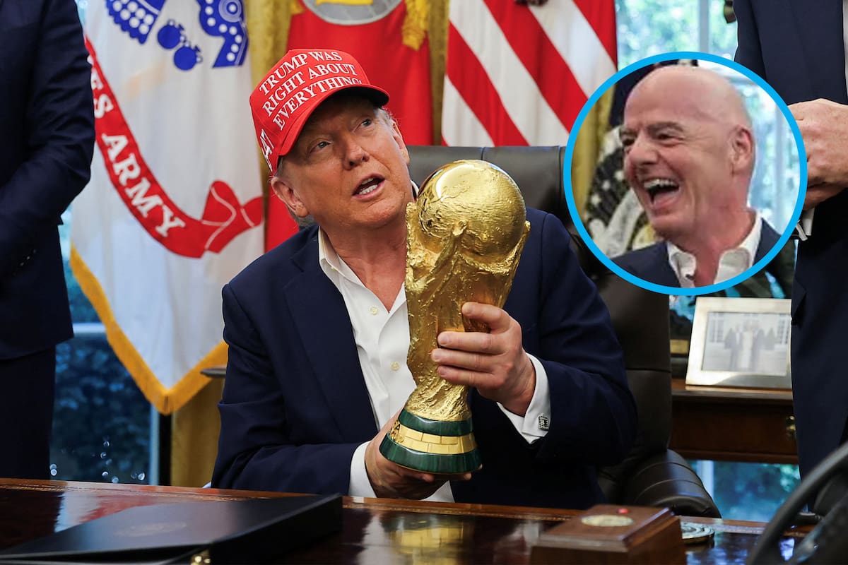 Esta es la razón por la que FIFA dejó a Donald Trump tocar el trofeo del Mundial