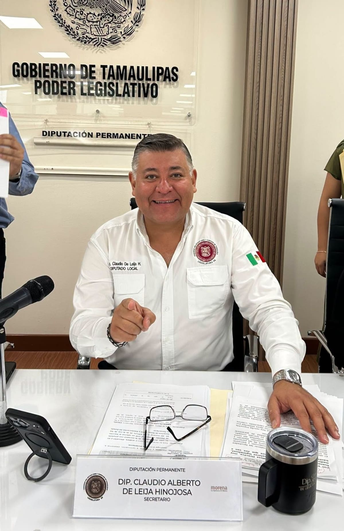 Claudio De Leija, diputado de Morena en Tamaulipas. | Crédito: Facebook.com/ClaudioDeLeijaH