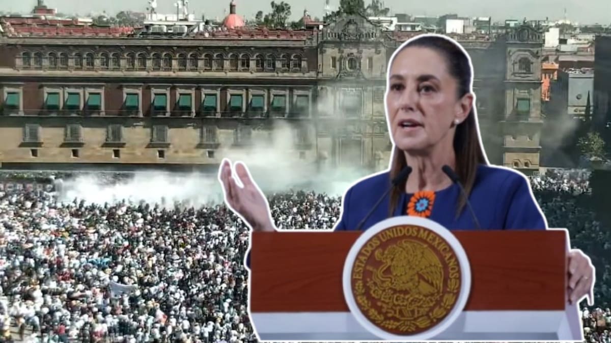 Sheinbaum acusa grupo “muy violento” y “caras muy conocidas” en marcha de la Generación Z; jóvenes mexicanos no son violentos, dice