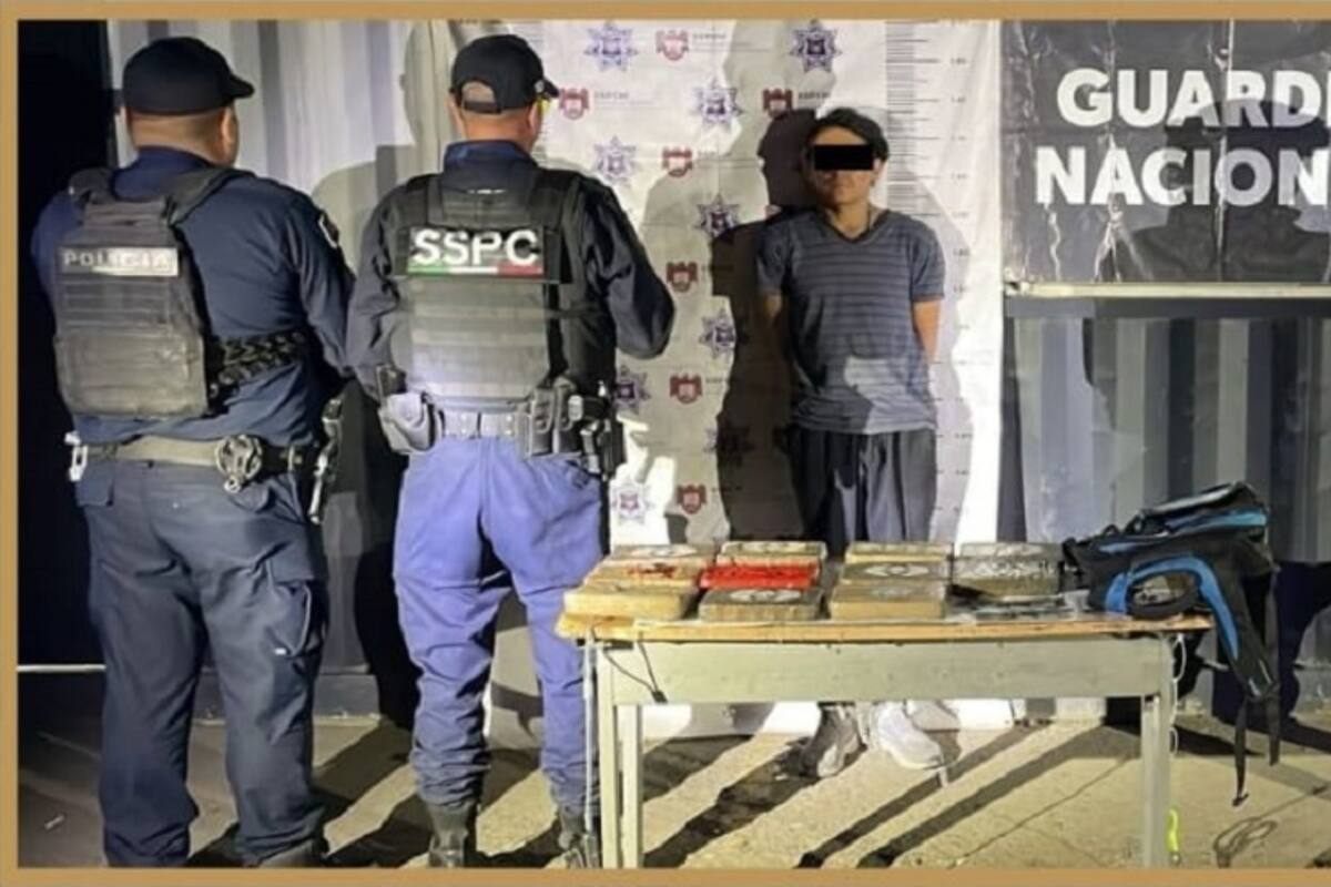 Aseguran a sujeto con más de 28 kilogramos de heroína