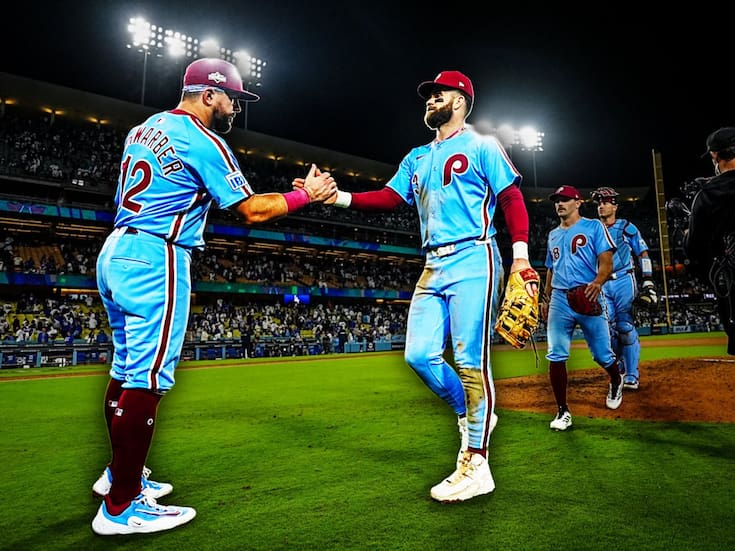 Phillies se mantienen con vida tras vencer 8-2 a los Dodgers en la Serie Divisional