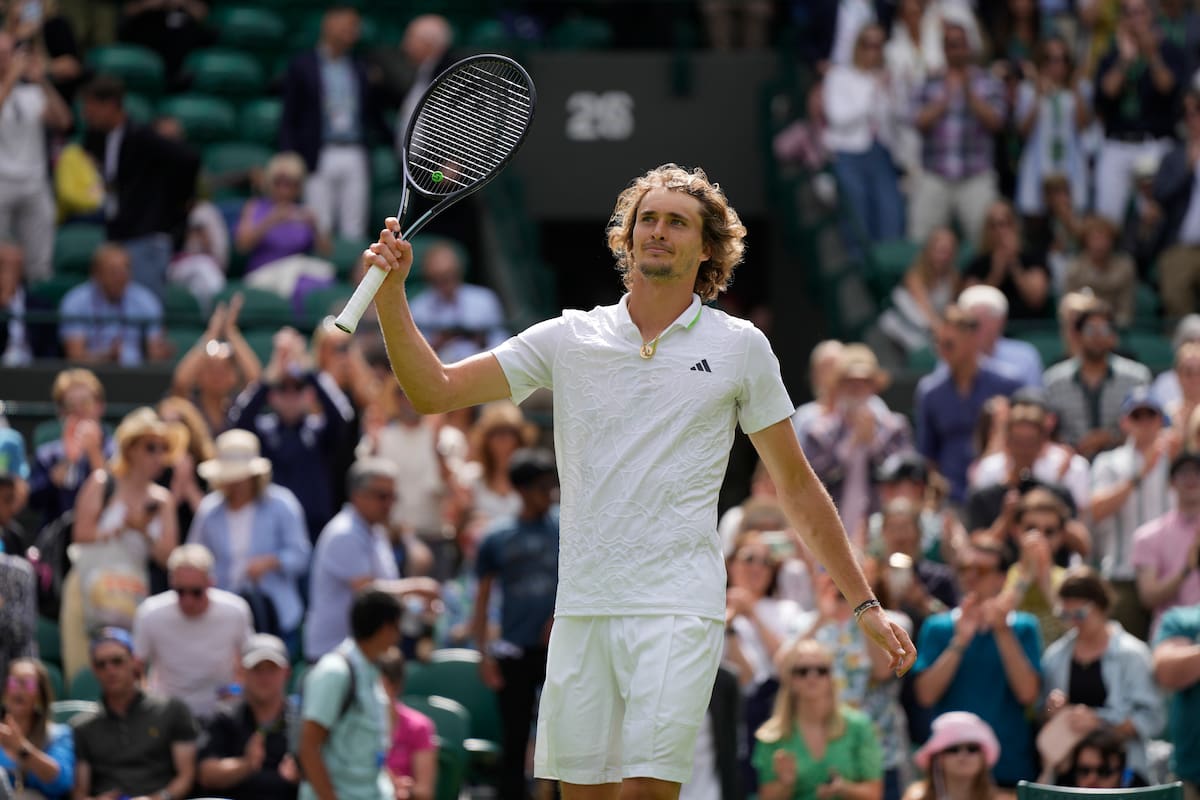 Alexander Zverev revela que es alérgico al pasto previo al inicio de Wimbledon 2026