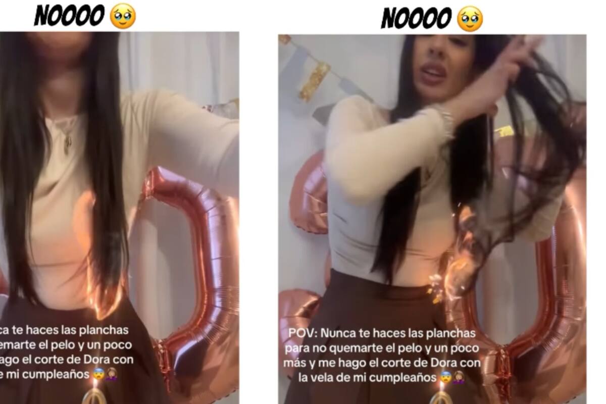 Mujer incendia su cabello mientras soplaba las velas de su pastel de cumpleaños