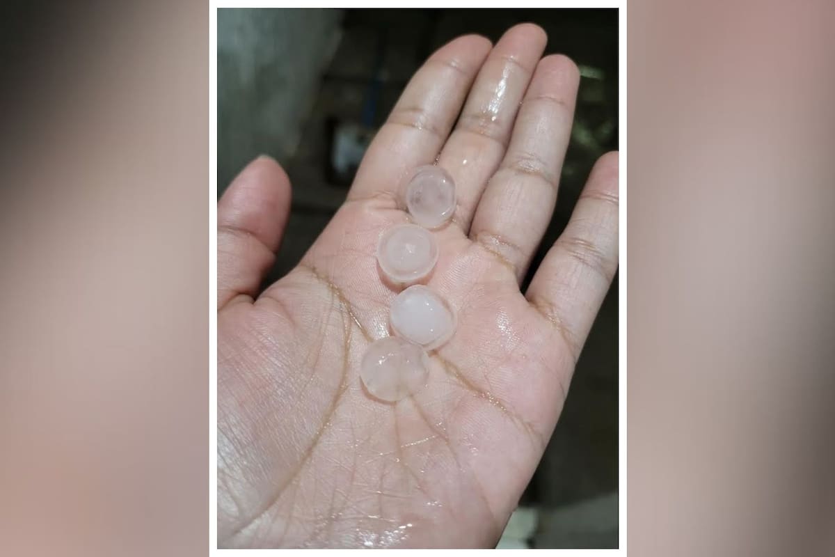 Sorprende granizada en Ciudad Obregón