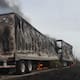 Incendio de tractocamión en carretera Santa Ana-Hermosillo: sin heridos pero con daños materiales significativos