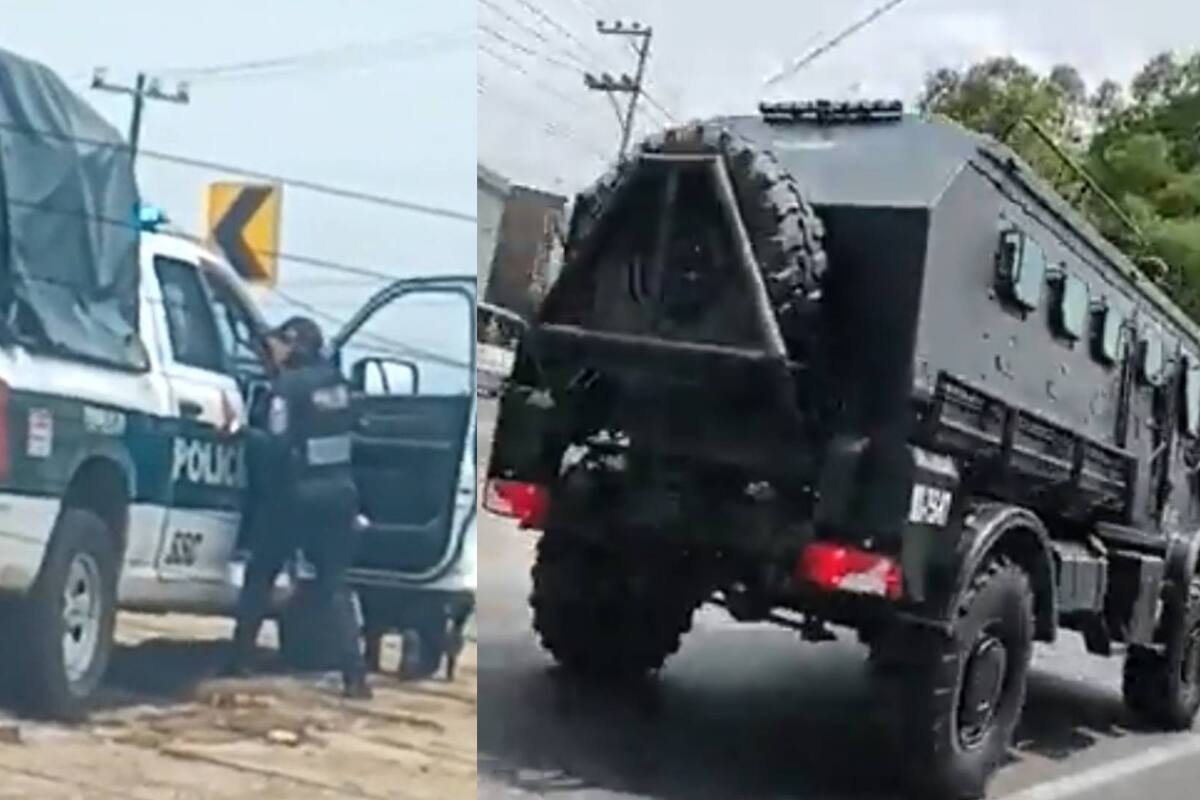 Dos oficiales heridos tras una balacera en la carretera México-Cuernavaca; 14 personas son detenidas