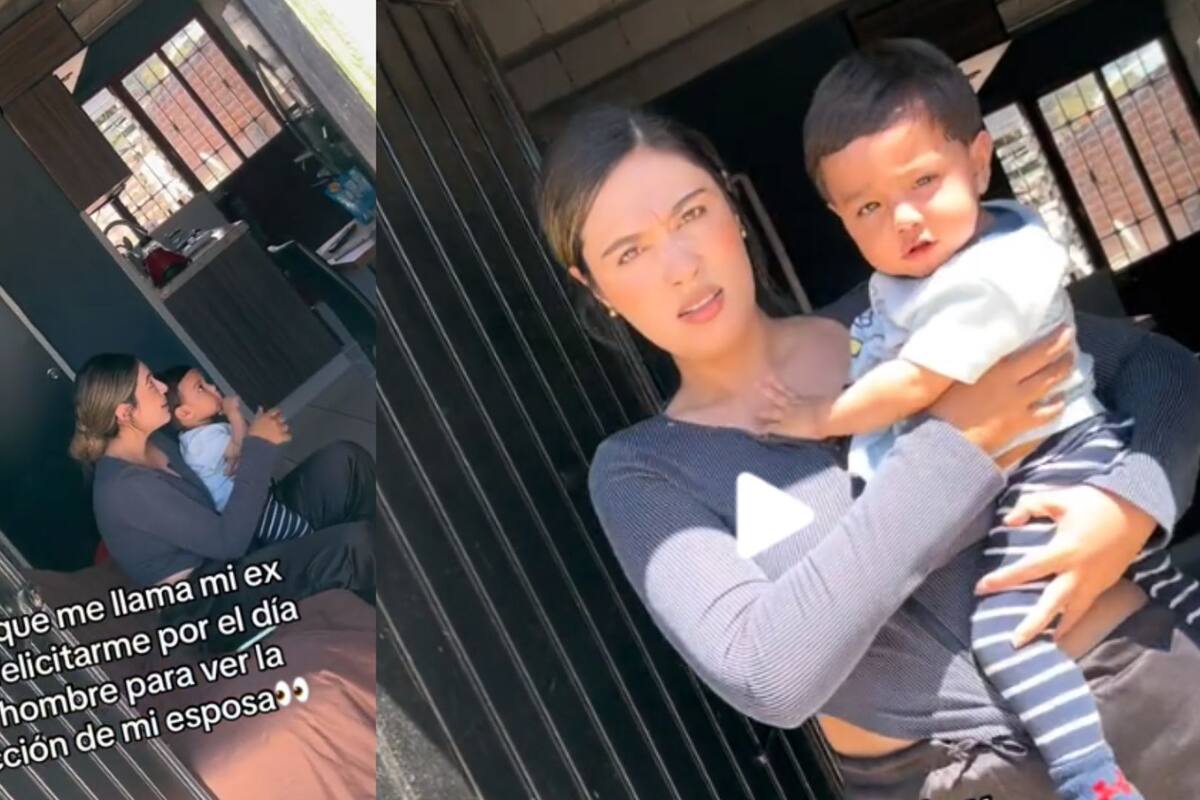 Tiktoker finge que su ex novia lo felicita por el día del hombre, reacción de la esposa se vuelve viral