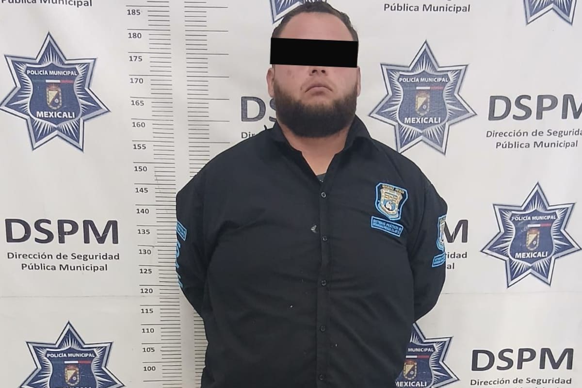 Detienen a hombre por amenazar con pistola a trabajador de CFE en Mexicali