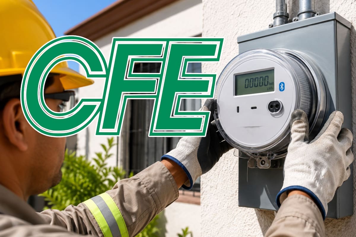 La CFE inicia el cambio obligatorio de medidores por nuevos equipos inteligentes con Bluetooth y tecnología AMI, una sustitución nacional gratuita que garantiza cobros exactos y el monitoreo del consumo real