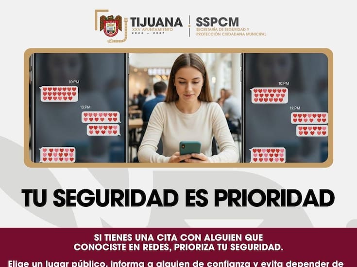 SSPCM emite recomendaciones de seguridad para citas con desconocidos
