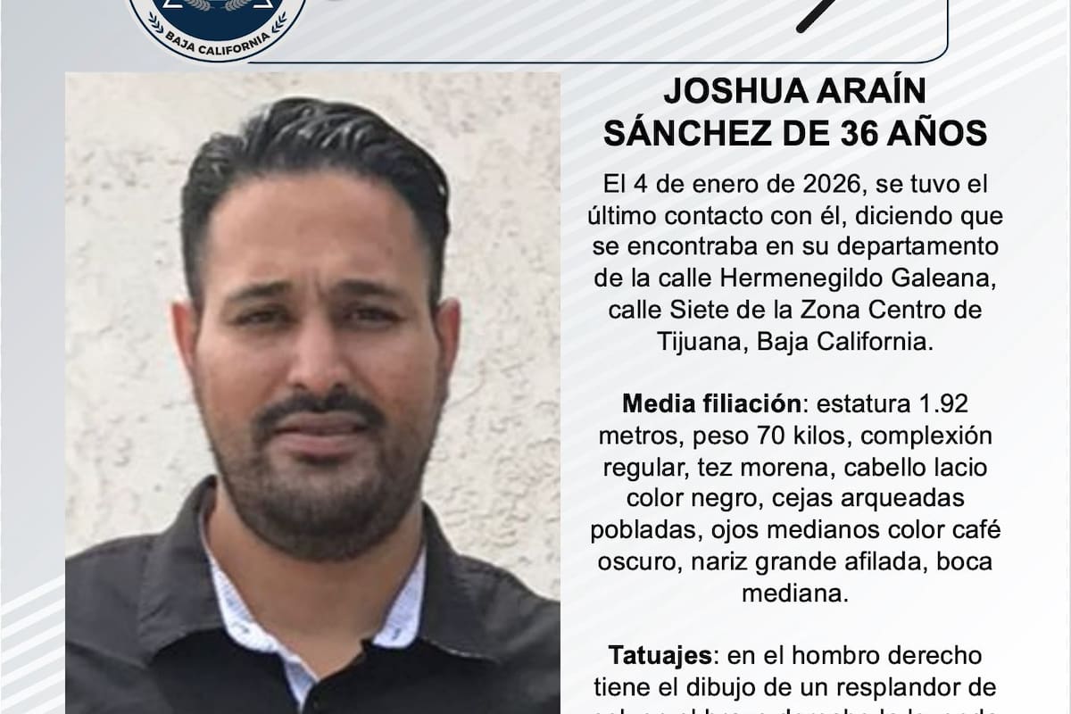 Se busca a Joshua Araín Sánchez de 36 años