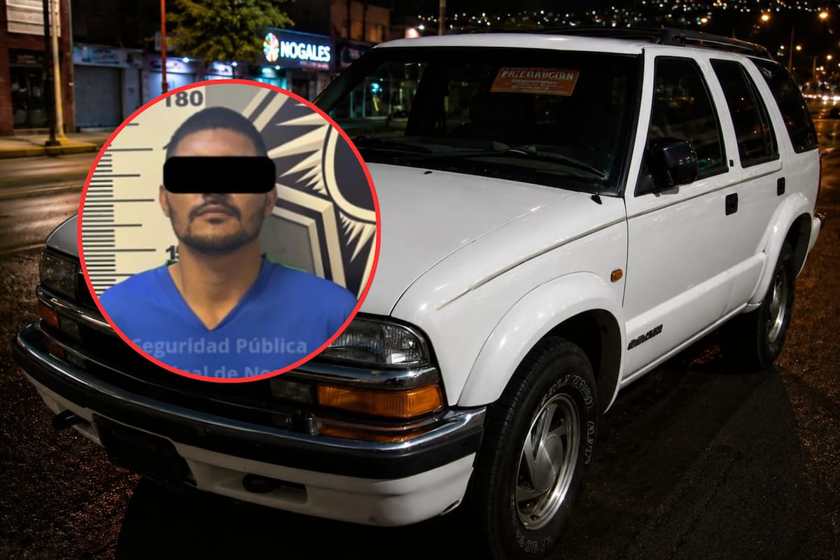 Policías de Nogales detienen a conductor y aseguran camioneta con reporte de robo vigente