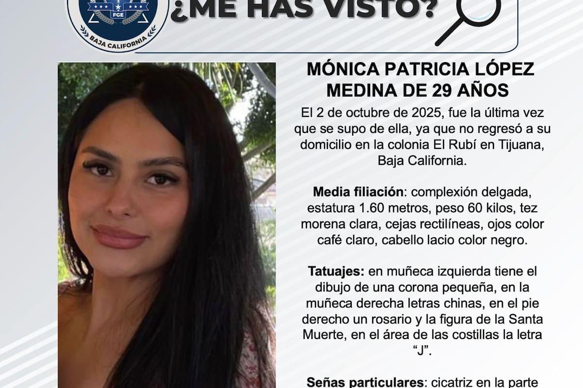 Se busca a Mónica Patricia López Medina de 29 años