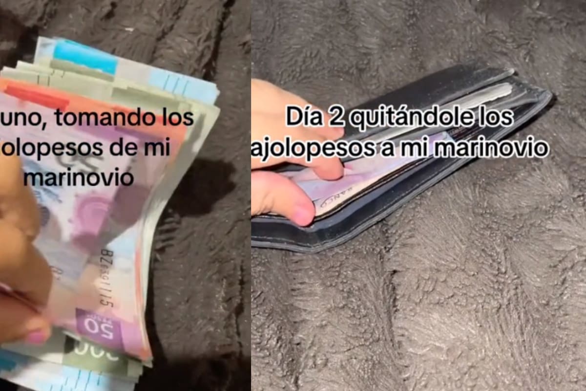 Usuario en TikTok se graba tomando el dinero de su esposo y exponiendo cuánto saca con el pasar de los días