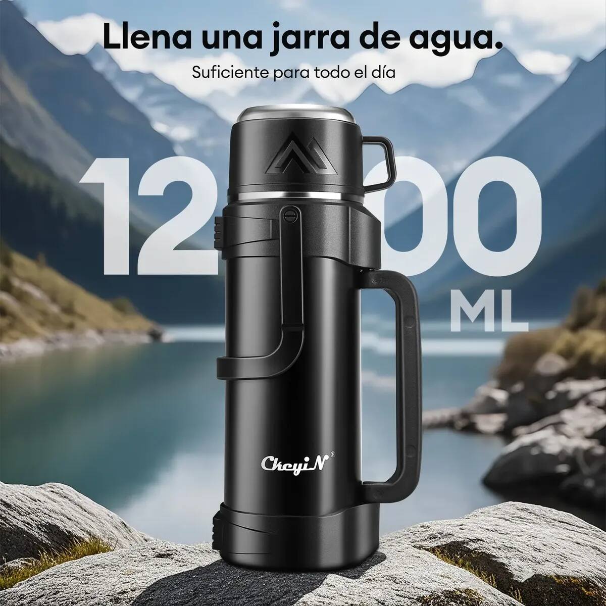 Termo de acero inoxidable doble CkeyiN | Mercado Libre