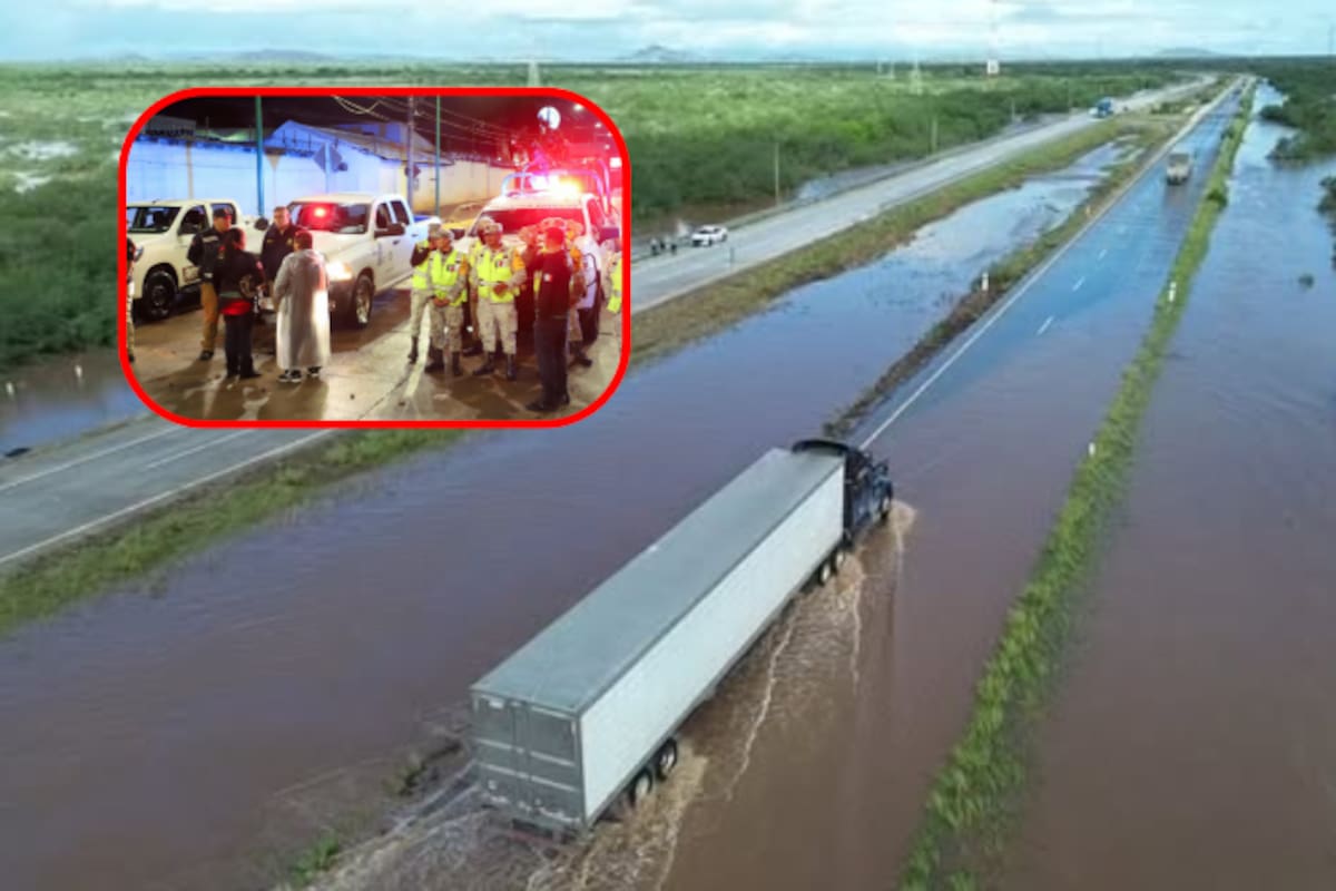 Raymond deja carreteras cerradas, escombros e inundaciones en Sonora: Protección Civil despliega operativo especial
