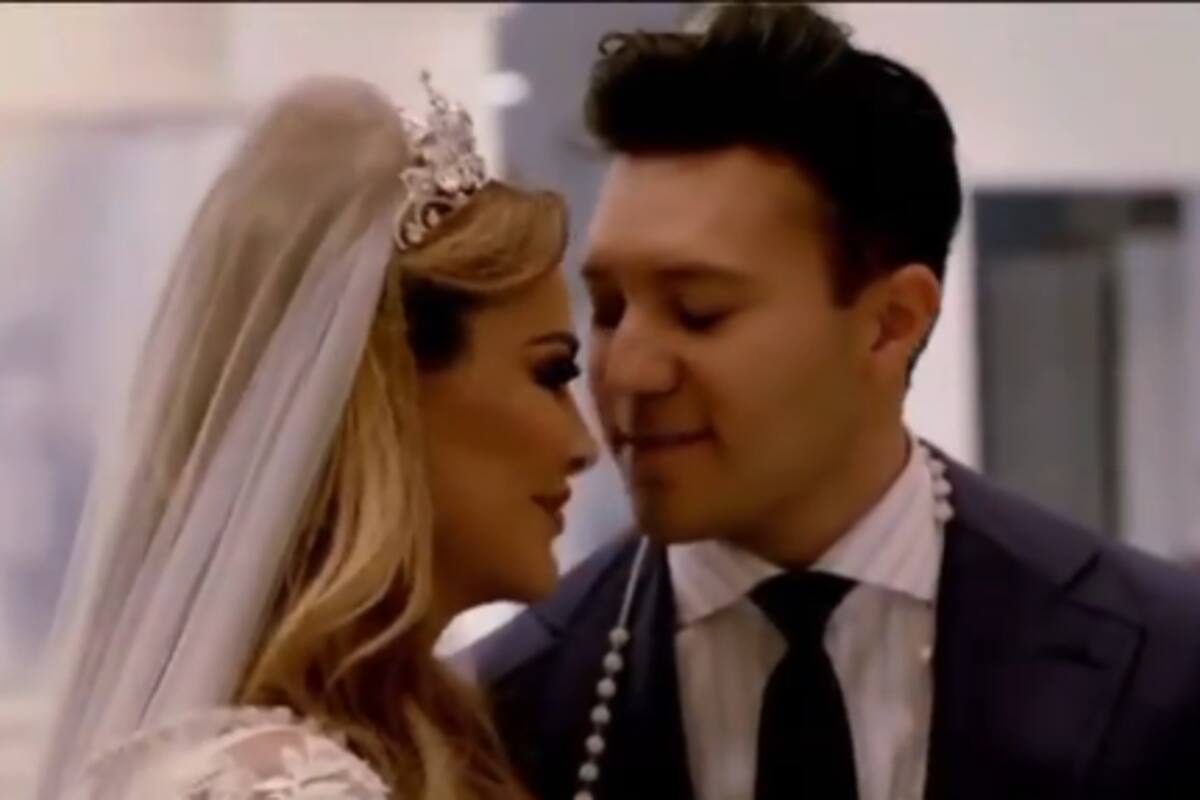 Reaparece Ninel Conde junto Larry Ramos en el aeropuerto de la CDMX