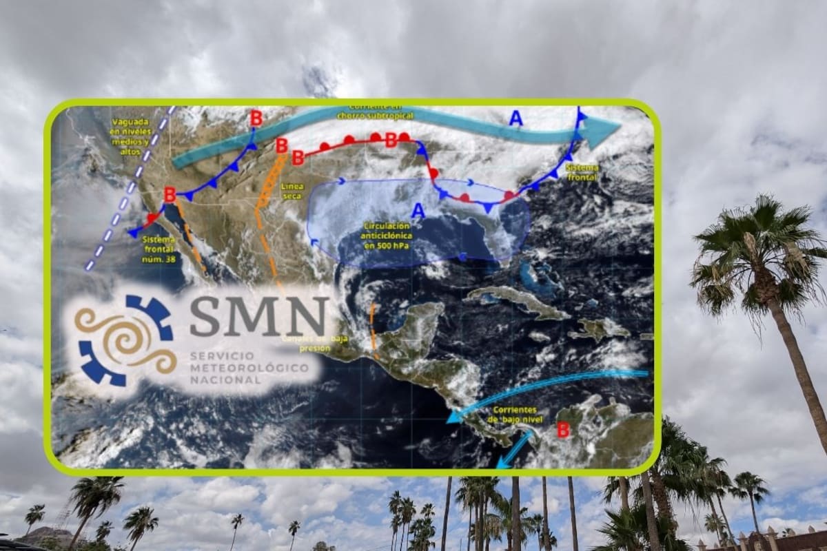 Nuevo frente frío y corriente en chorro polar ‘enfriarán’ estos estados jueves y viernes; habrá tormentas y rachas de viento de hasta 80 km/h en estos estados, advierte el SMN