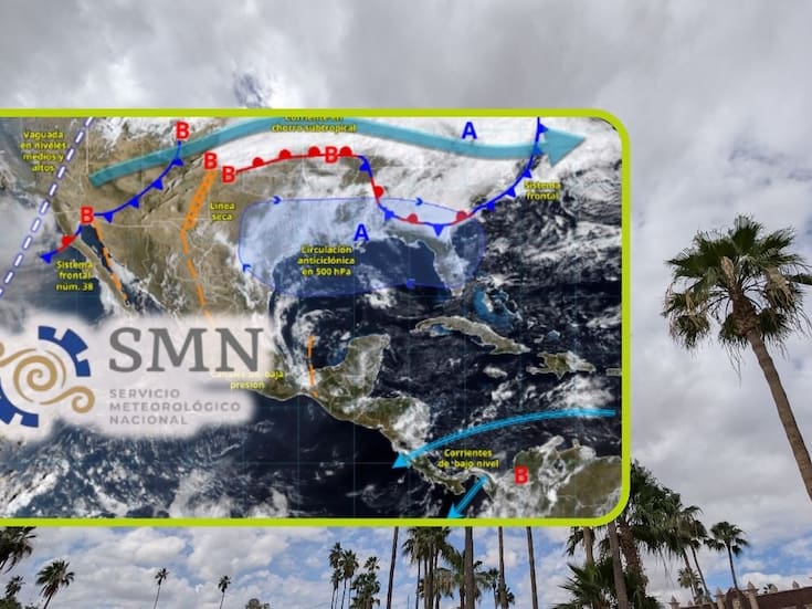 Nuevo frente frío y corriente en chorro polar ‘enfriarán’ estos estados jueves y viernes; habrá tormentas y rachas de viento de hasta 80 km/h en estos estados, advierte el SMN