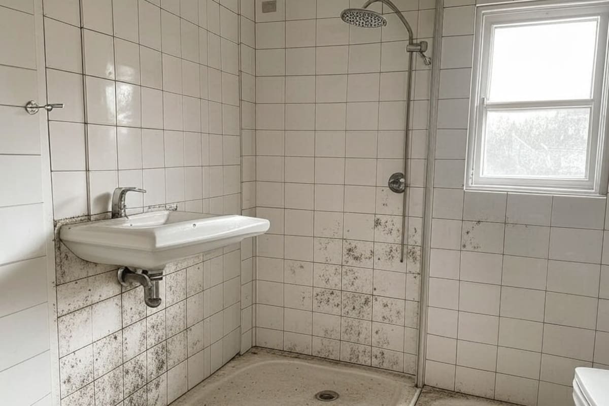 Elimina moho y manchas en el baño como un experto