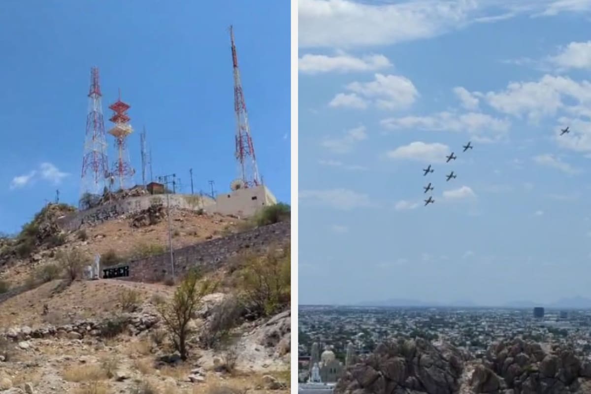 Ensayo de las Águilas Aztecas antes de su exhibición este sábado genera expectación en Hermosillo