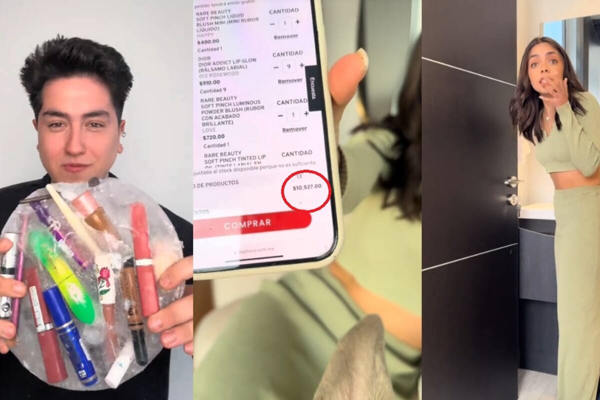 “La broma le salió cara: más de 10 mil en maquillaje”: influencer congela los cosméticos de su novia y debe reponerlos
