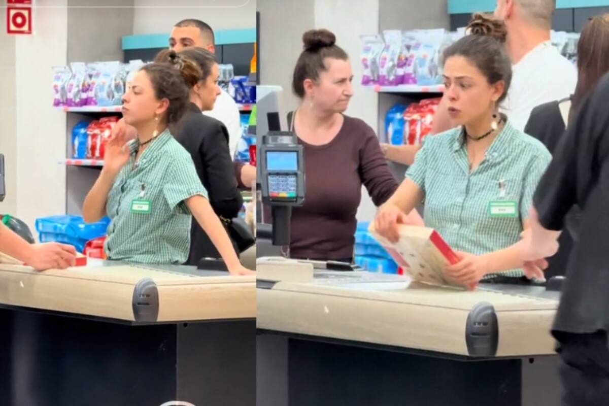 Joven va al supermercado a comprar chocolates. Al estar en la caja, se los regala a la trabajadora que le cobró