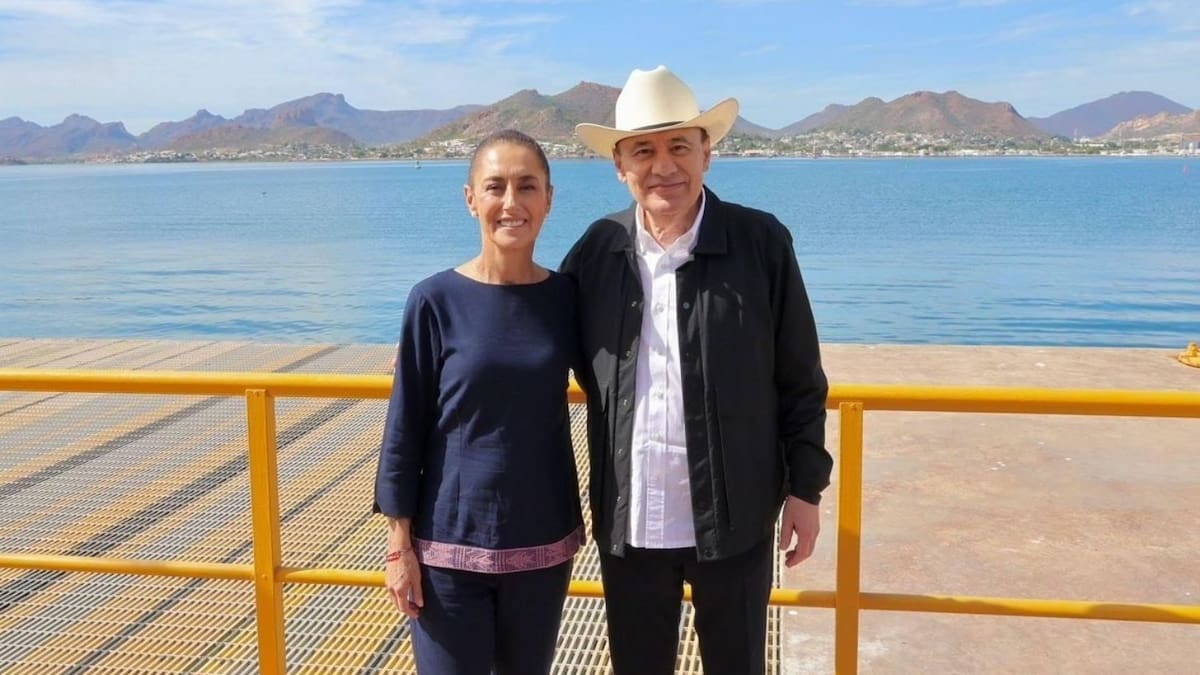 El gobernador Alfonso Durazo y la presidenta Claudia Sheinbaum estuvieron ayer de gira en Guaymas.