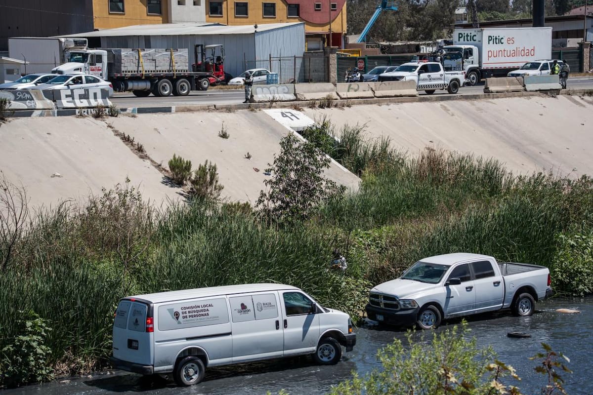 La osamenta podría tener hasta 8 meses en el sitio; colectivo notificó a autoridades para su investigación. Foto: Border Zoom