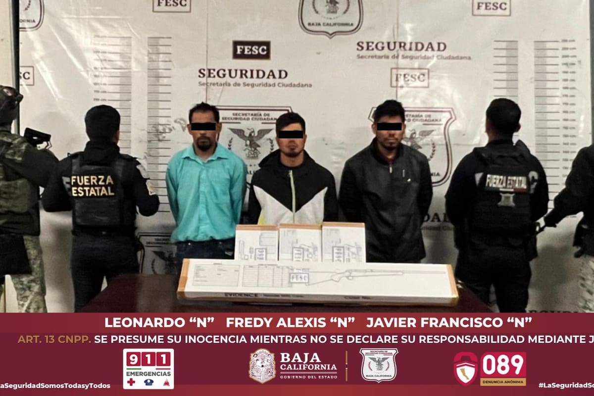 Detienen a tres “Ponchallantas” en Tecate