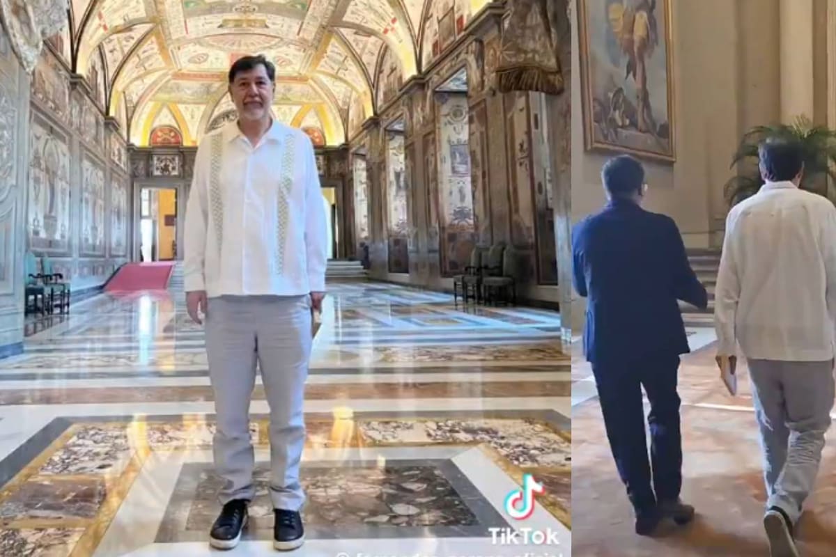 Noroña asiste a una audiencia del Papa León XIV y coincide con Felipe Calderón (FOTO)