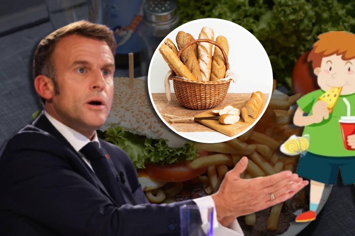 Macron alerta sobre la obesidad global y la necesidad de cambiar la industria alimentaria