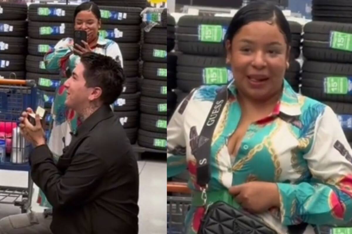 TikTok: Fingen que le proponen matrimonio en Walmart y le dice que no; reacción se viraliza