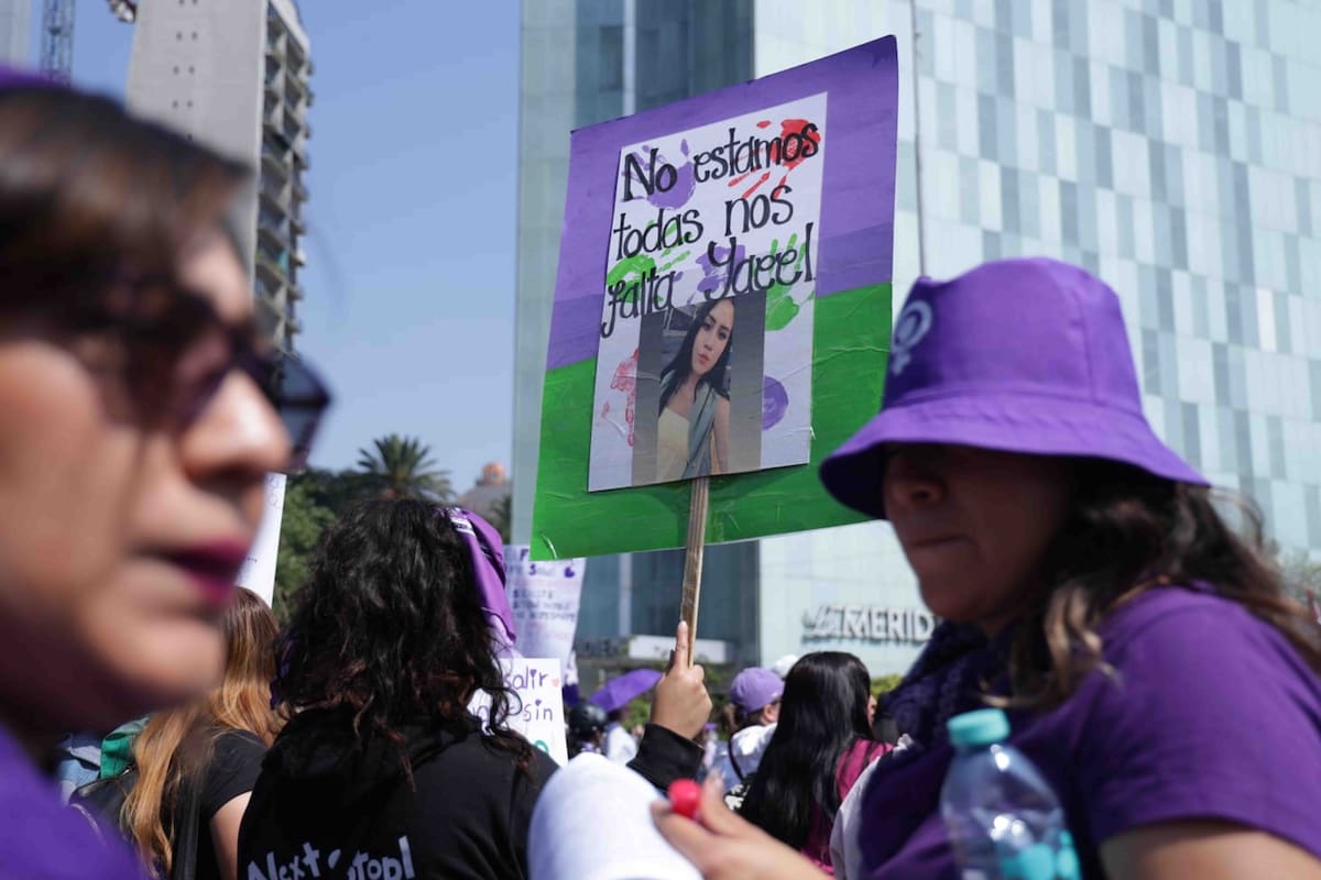 CIUDAD DE MÉXICO, March/Marcha/Mujeres.- Domingo 8 de marzo de 2026. Aspectos de la marcha en la Ciudad de México, en Paseo de la Reforma por el Día Internacional de la Mujer. Foto: Agencia EL UNIVERSAL/Fernanda Rojas/RDB.