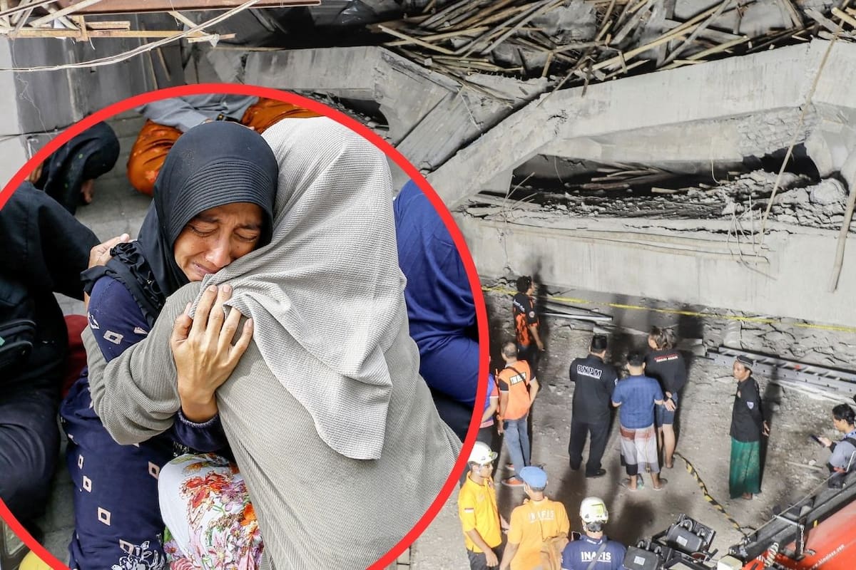 Operación de rescate en Sidoarjo: Equipos buscan a 91 estudiantes tras el colapso de un internado en Indonesia