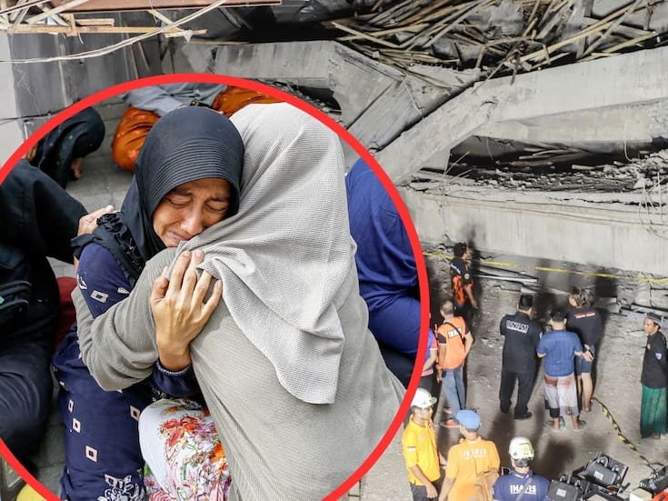 Operación de rescate en Sidoarjo: Equipos buscan a 91 estudiantes tras el colapso de un internado en Indonesia