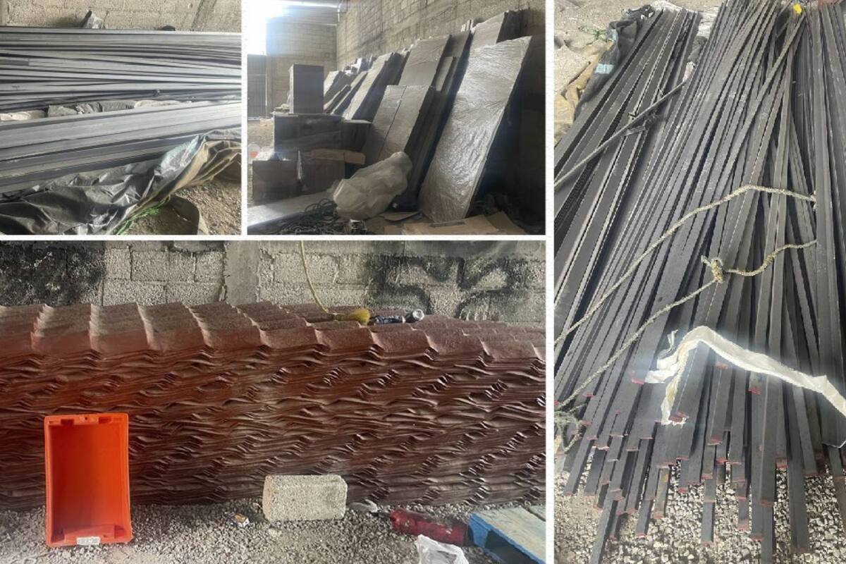 Fiscalía de Puebla recupera más de 260 piezas para construcción robadas