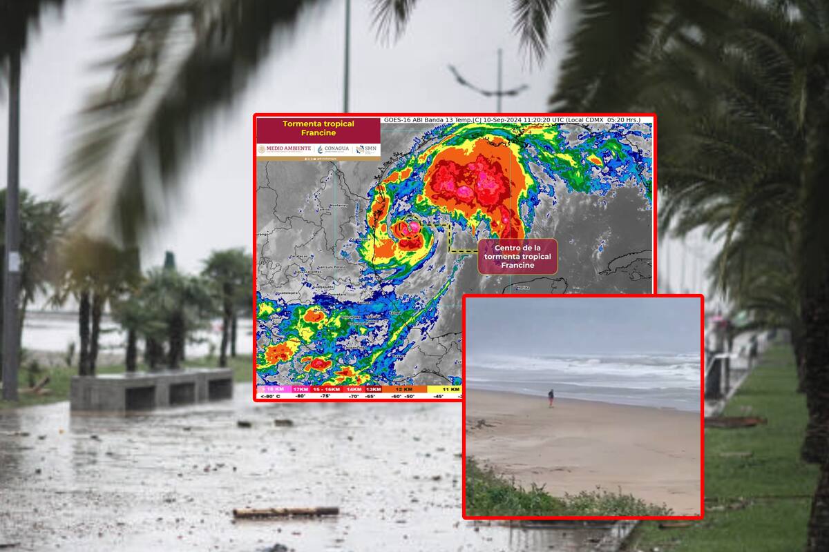 Tormenta Tropical Francine se convertiría en huracán durante las próximas horas: Así afectaría en México