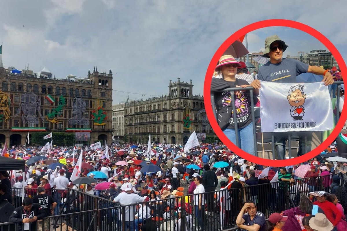 Último informe de AMLO: Asistentes llenan el Zócalo
