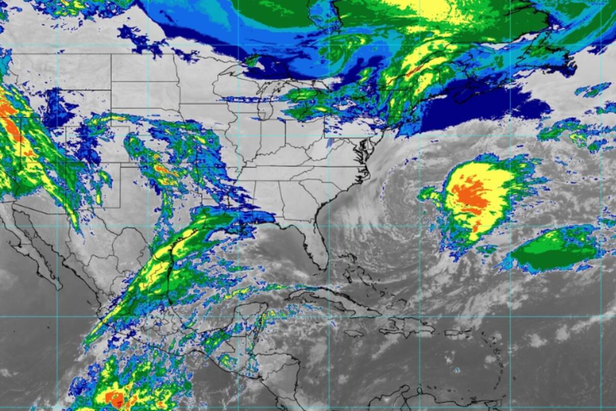 Clima en México: Se esperan lluvias muy fuertes, descargas eléctricas y caída de granizo al Noroeste del País