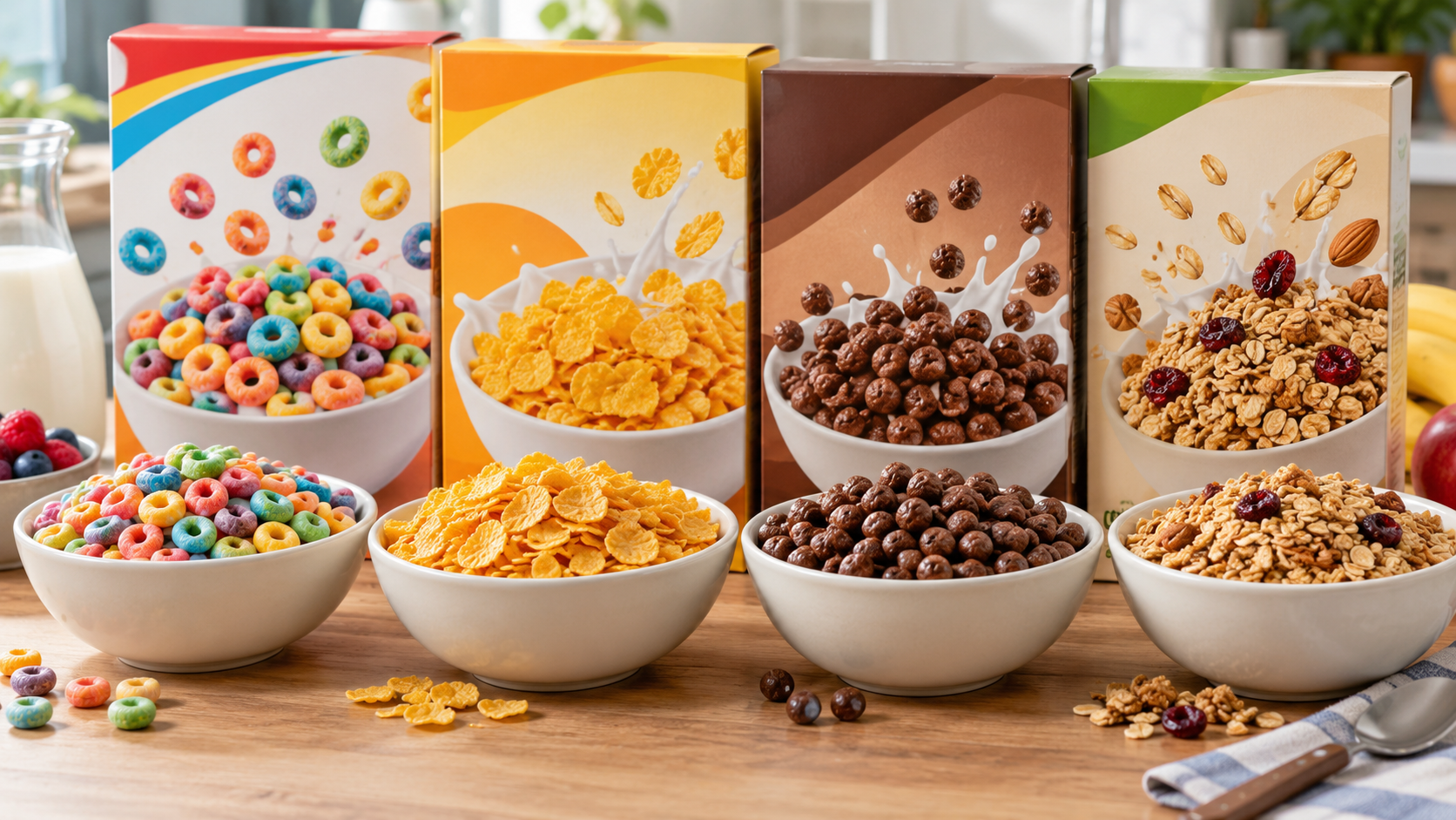 Profeco analizó 43 cereales de caja en 2 mil 942 pruebas y encontró diferencias en grasa, proteína, sodio, contenido neto y etiquetado.