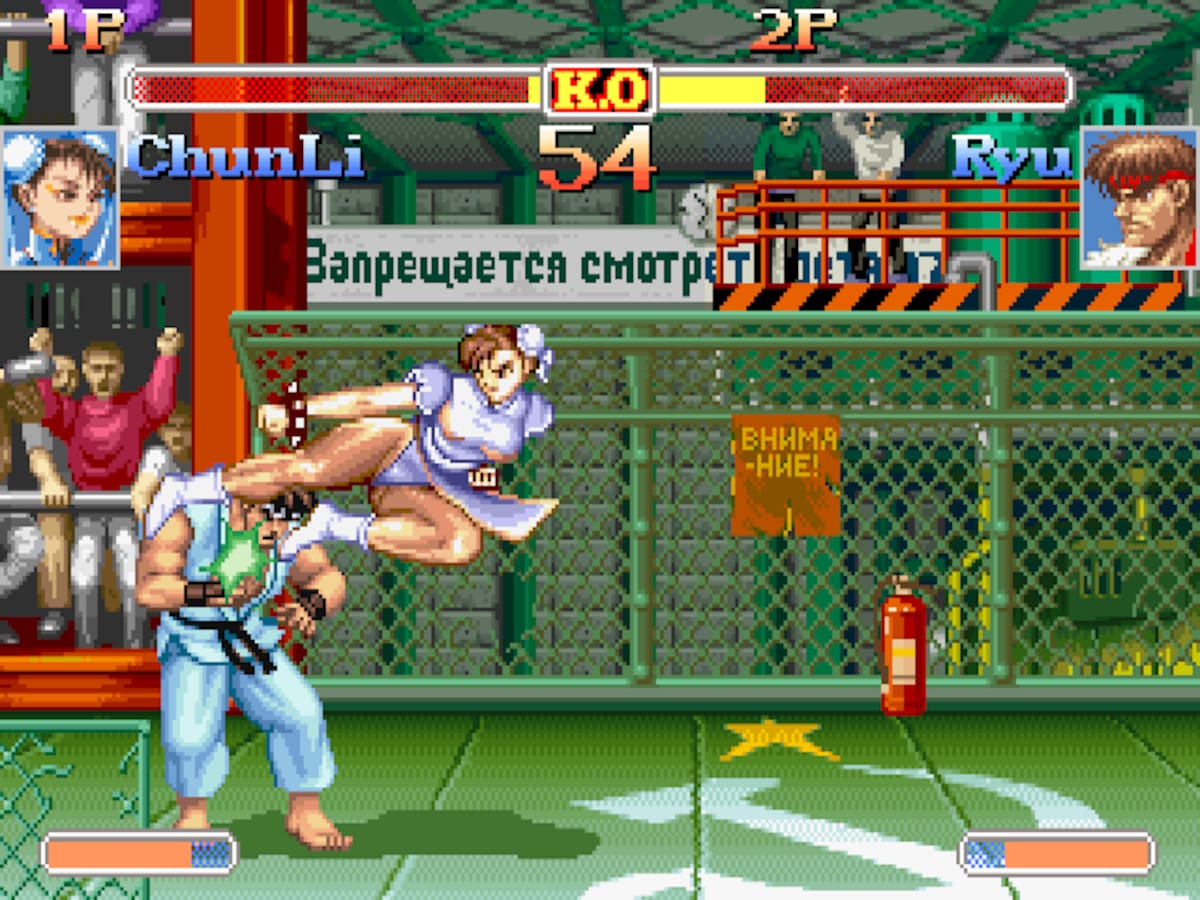 Ryu y Chun-Li en el video juego de Street Fighter