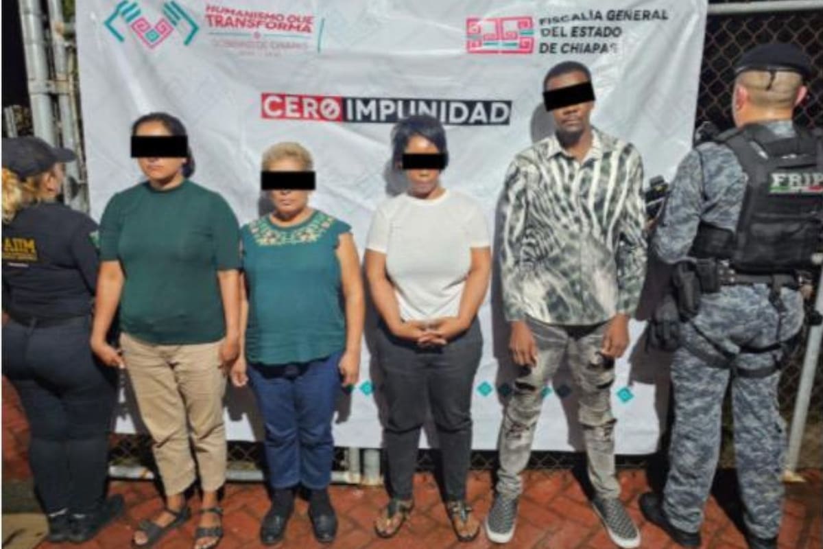 Desmantelan red de tráfico de menores en Tapachula: Detienen a 4 presuntos responsables