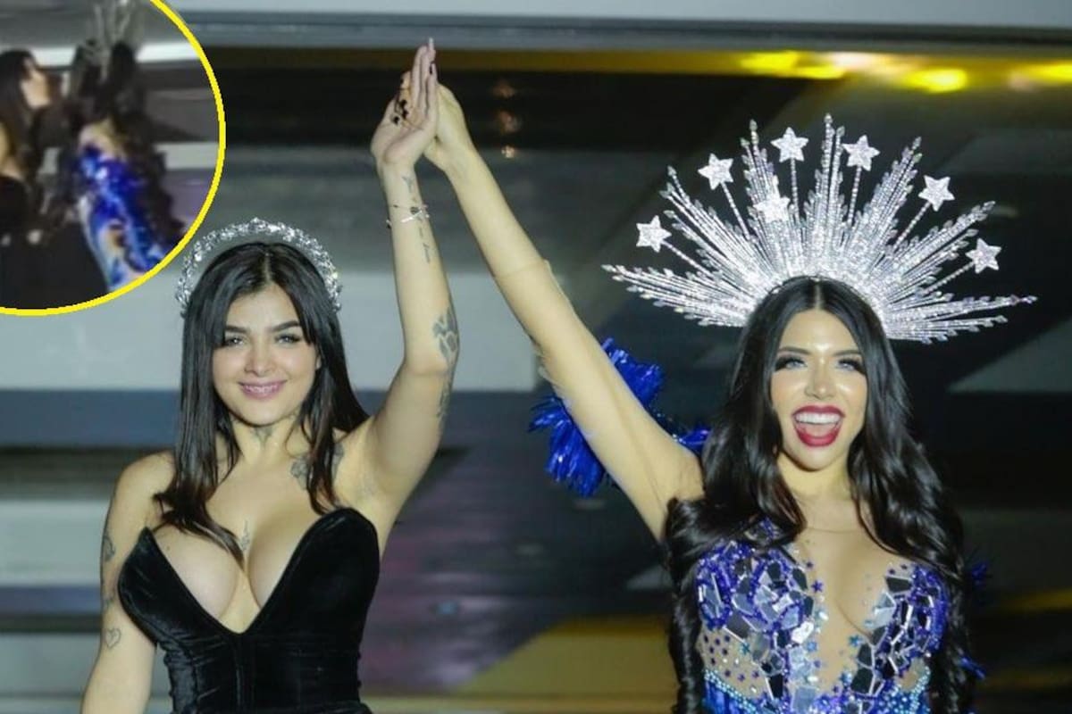 VIDEO: Karely Ruiz y Yeri Mua se besan en plena pasarela
