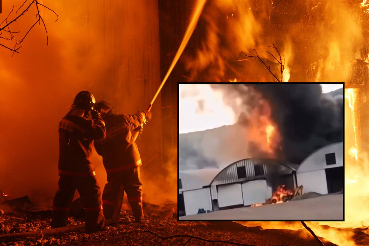 Incendio en Tepeji del Río deja un bombero muerto y afecta vialidad en la México-Querétaro