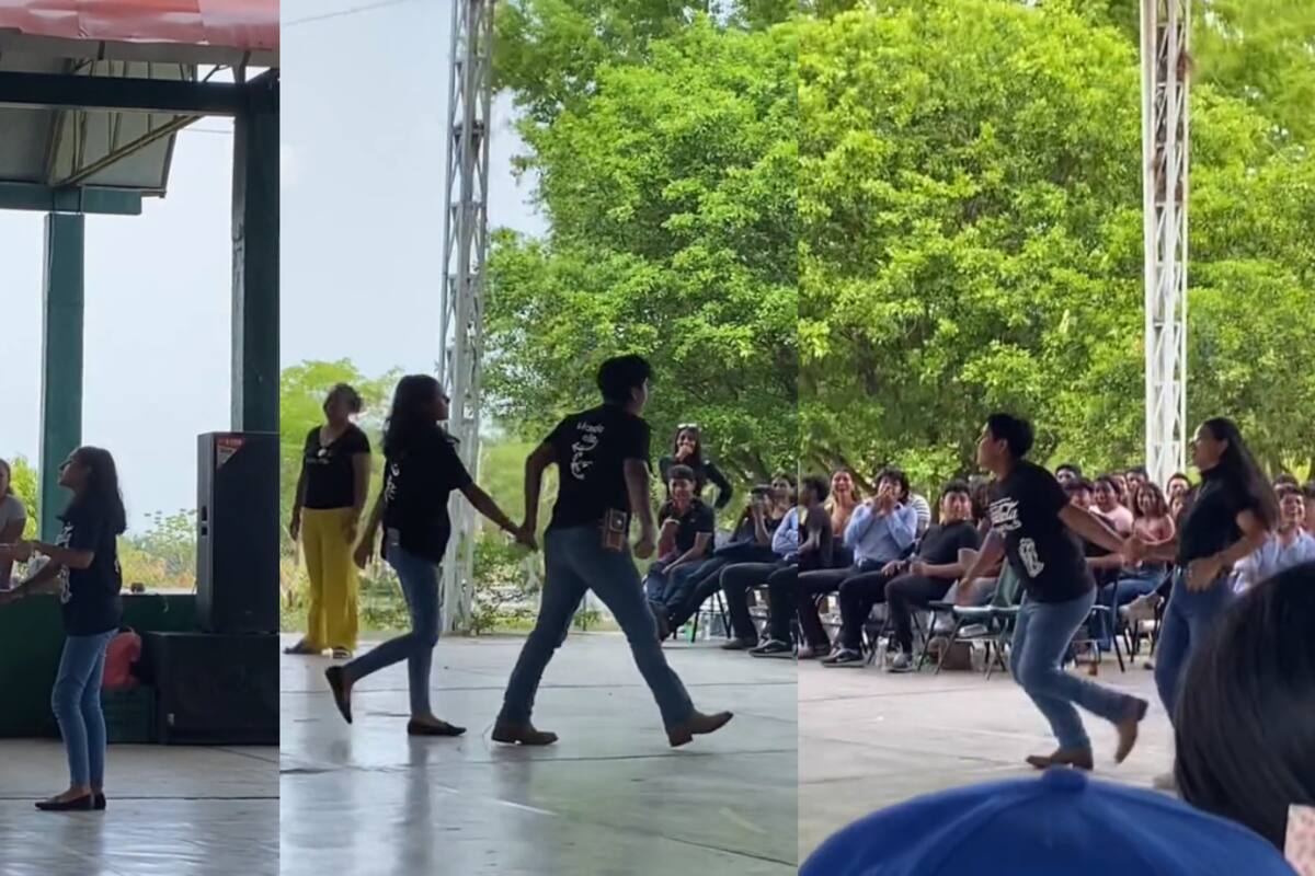 VIRAL: como su novia no quería bailar con él, este joven decidió cambiarla por otra chica