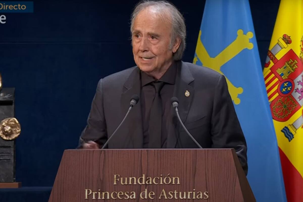 Joan Manuel Serrat recibe galardón Princesa de Asturias de las Artes