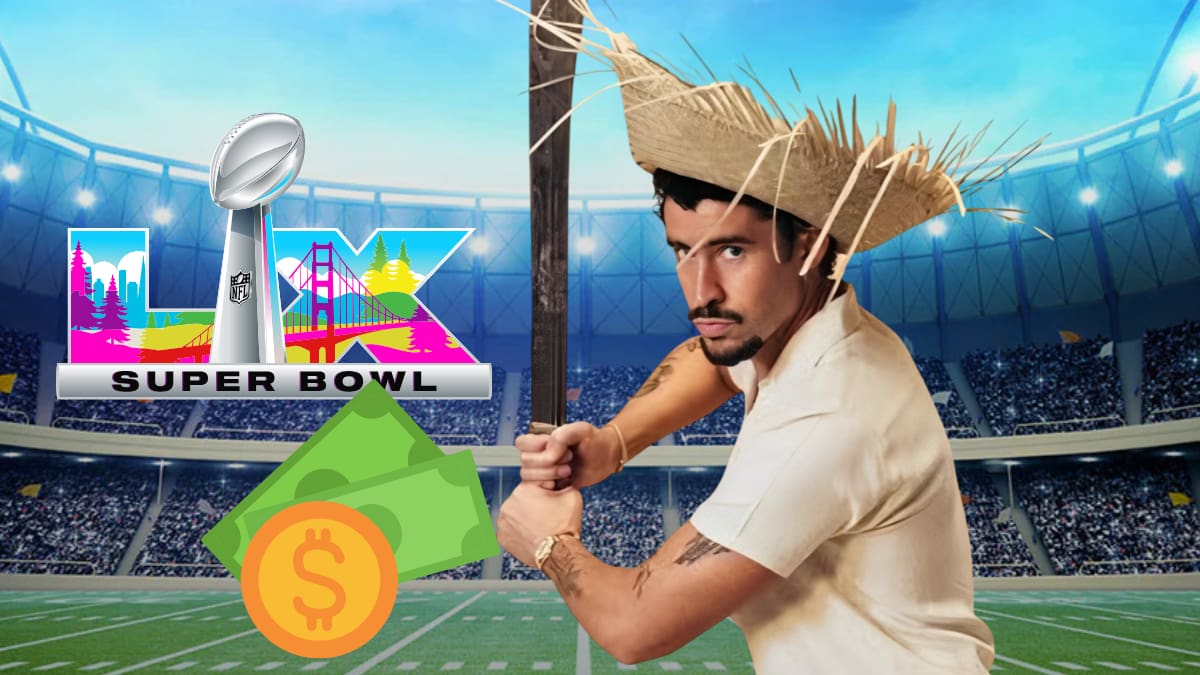 Esto ganará Bad Bunny por su show en el medio tiempo del Super Bowl LX
