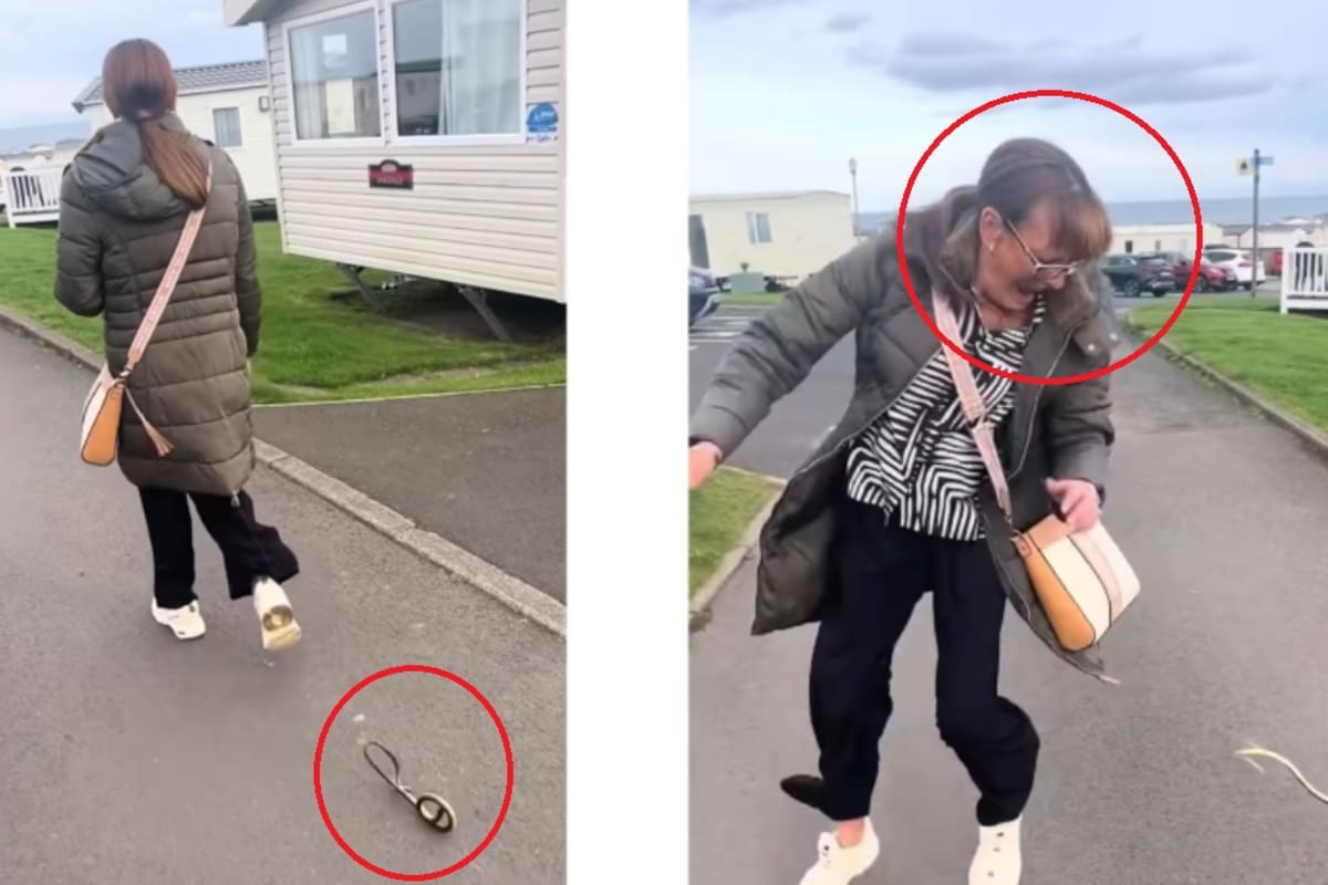 Joven le hace creer a su madre que una serpiente la sigue y ella entra en pánico